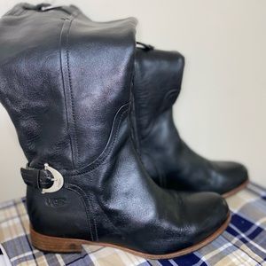 leather UGG boots that is soft and flexible